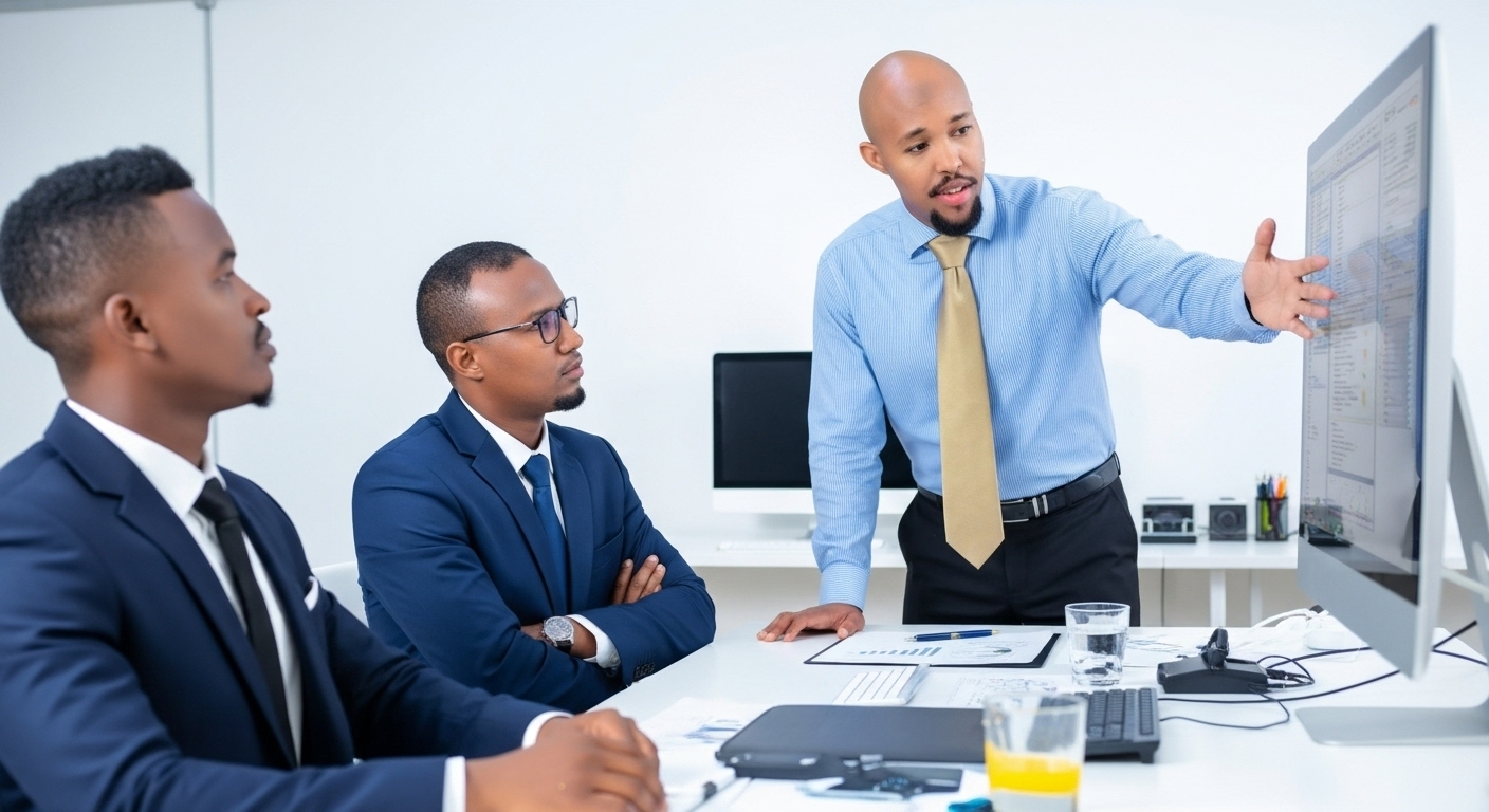 SOCOS CEO - Mohamed Abdullahi Muktar with the Expert Team